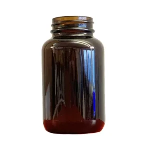 120ml Glass Powder Amber Jar