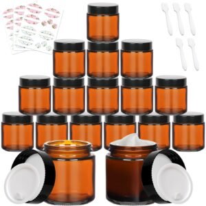 15ml Glass Powder Amber Jar