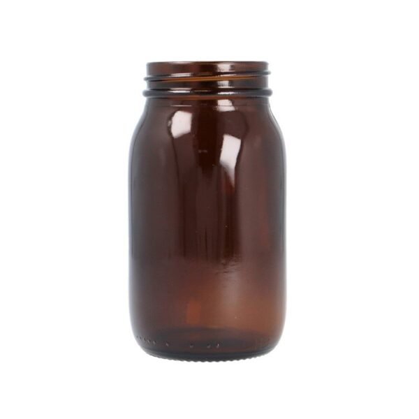 175ml Glass Powder Amber Jar