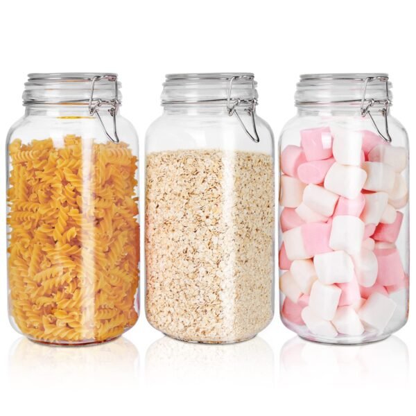 2.3L Clear Glass Jar - Image 3