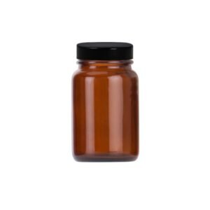 300ml Glass Powder Amber Jar
