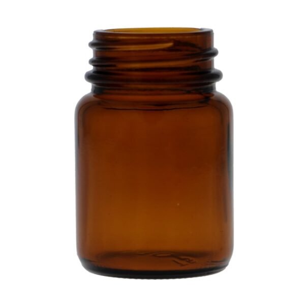 30ml Glass Powder Amber Jar - Image 4