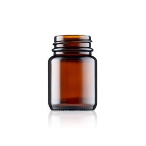 30ml Glass Powder Amber Jar