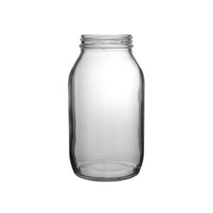 500ml Clear Glass Powder Jar