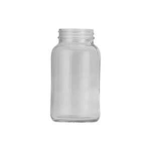 Elegant 30ml Clear Glass Powder Jar