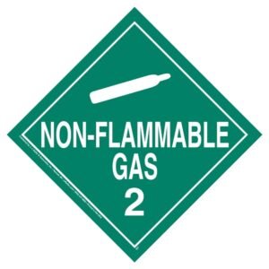 Class 2.2 Non-flammable Placards