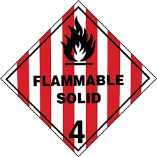 Class 4.1 Flammable Solid Placards