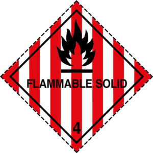 Class 4.1 Hazard Labels