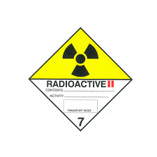 Class 7 Radioactive Hazard Labels Category 2