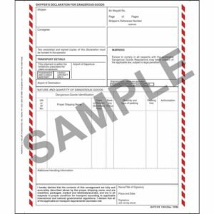Dangerous Goods Note (4-ply)
