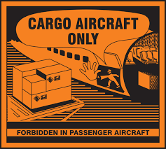 Hazard Label Only for Cargo Aircraft