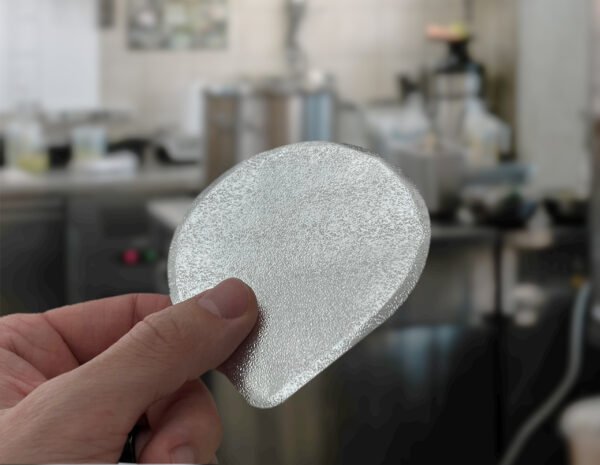 Medium-sized tamper-evident foil paper seals