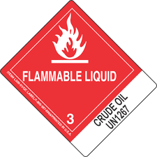 Product Label UN1267 - Petroleum Crude Oil