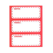 Shipper/Product/Consignee Label