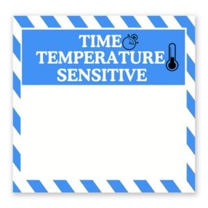 Sticker regarding Time & Heat sensitive (100 x 100 mm)