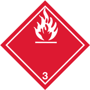 Class 3 Hazard Labels
